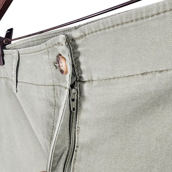 Talbots Petite 14P Green Capri Pants With Pockets & Zipper Closure For Women - Picture 5 of 9